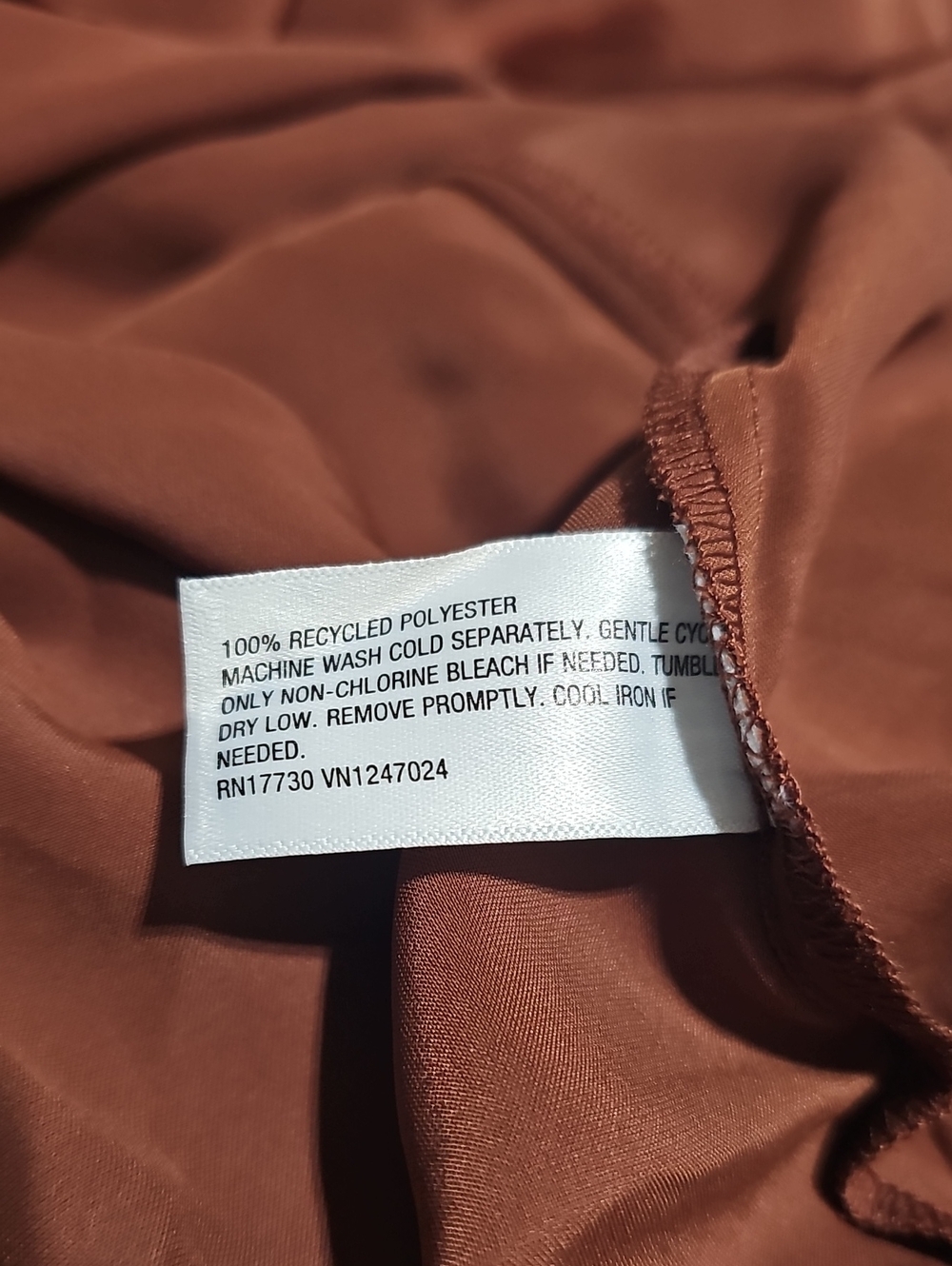 NWT A New Day Skirt Midi/Maxi Satiny Brown Pull On 3X Flowy - Picture 6 of 7